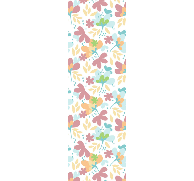Floral Pattern Decor flower wallpaper - TenStickers