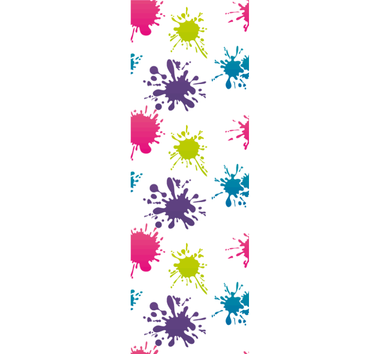 Colorful Splatter wallpaper abstract - TenStickers