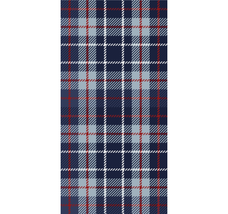 Tartan Plaid tile effect wallpaper - TenStickers