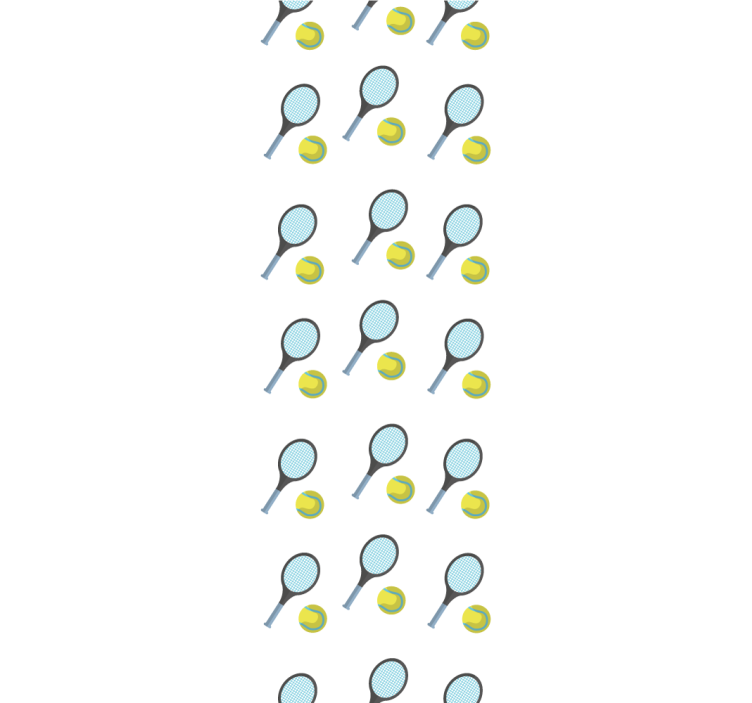 Tennis Rackets and Balls personalized wallpaper - TenStickers