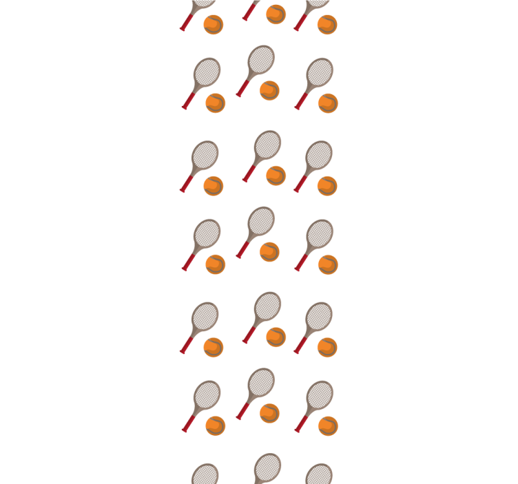 Tennis Inspired personalized wallpaper - TenStickers