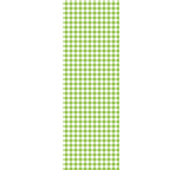 Gingham Check Pattern dining room wallpaper - TenStickers