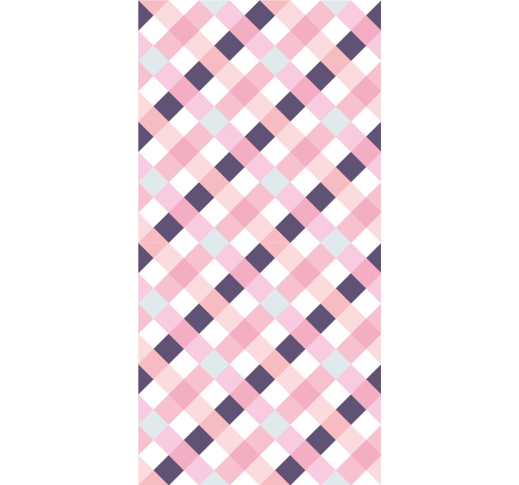 Pastel Argyle Pattern geometric wallpaper - TenStickers