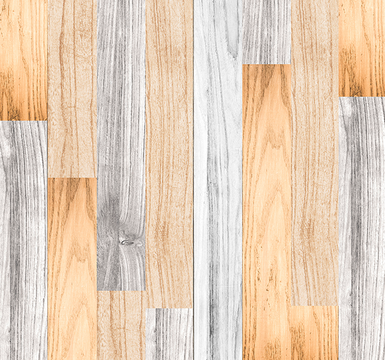 Rustic Planked Wood Effect Wallpaper - TenStickers