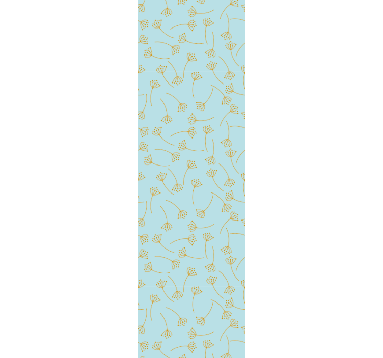 Botanical Line Art flower wallpaper - TenStickers
