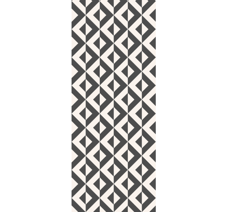 Geometry pattern design bathroom wallpaper - TenStickers