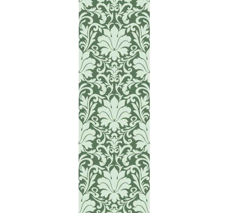 Elegant Foliage Motif floral ornament wallpaper - TenStickers