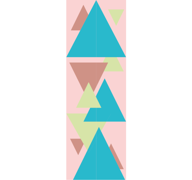 Geometric Forms Mural geometric wallpaper - TenStickers