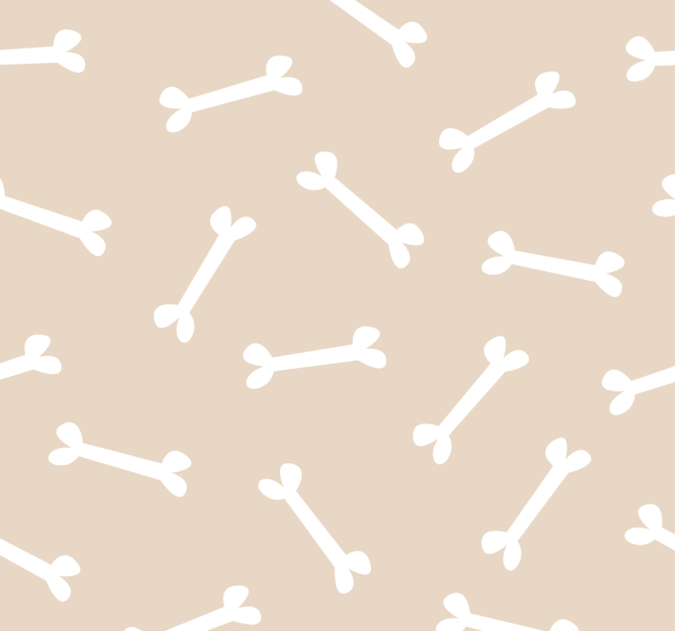 Bones Pattern dogs wallpaper - TenStickers