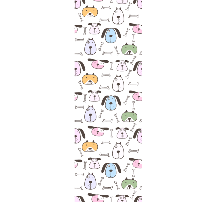 Cartoon Canine Friends dogs wallpaper - TenStickers