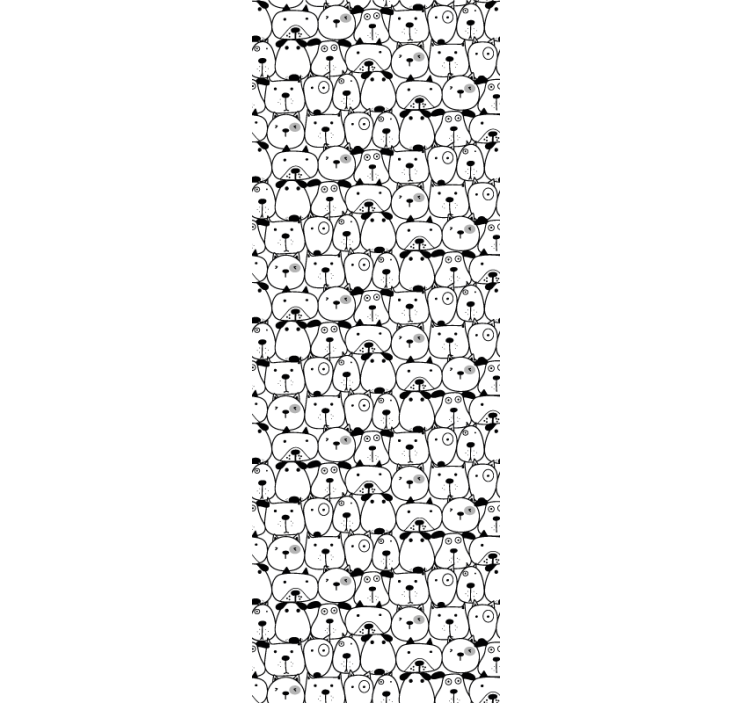 Sketched Felines cat wallpaper - TenStickers