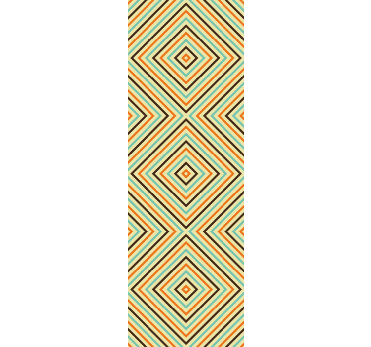 Angular Rhombus geometric wallpaper - TenStickers