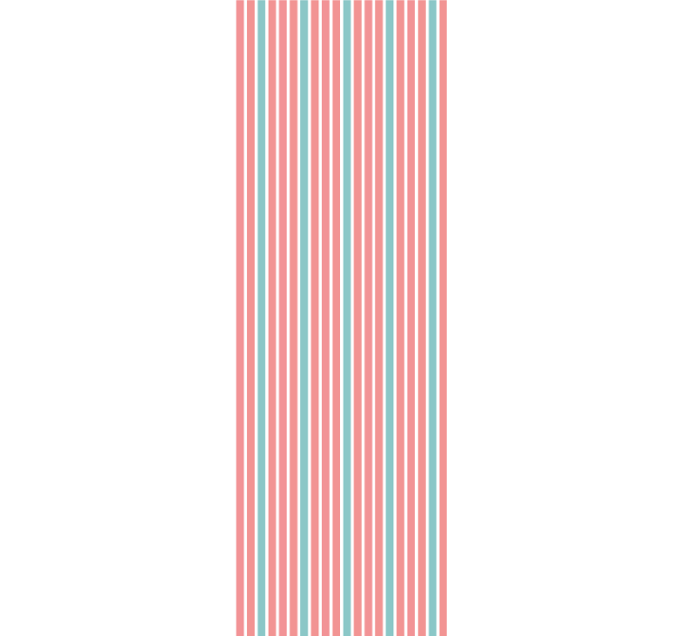 Striped Bedroom Ambiance horizontal wallpaper - TenStickers