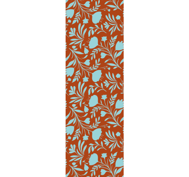 Botanical Retro Sophistication floral ornament wallpaper - TenStickers