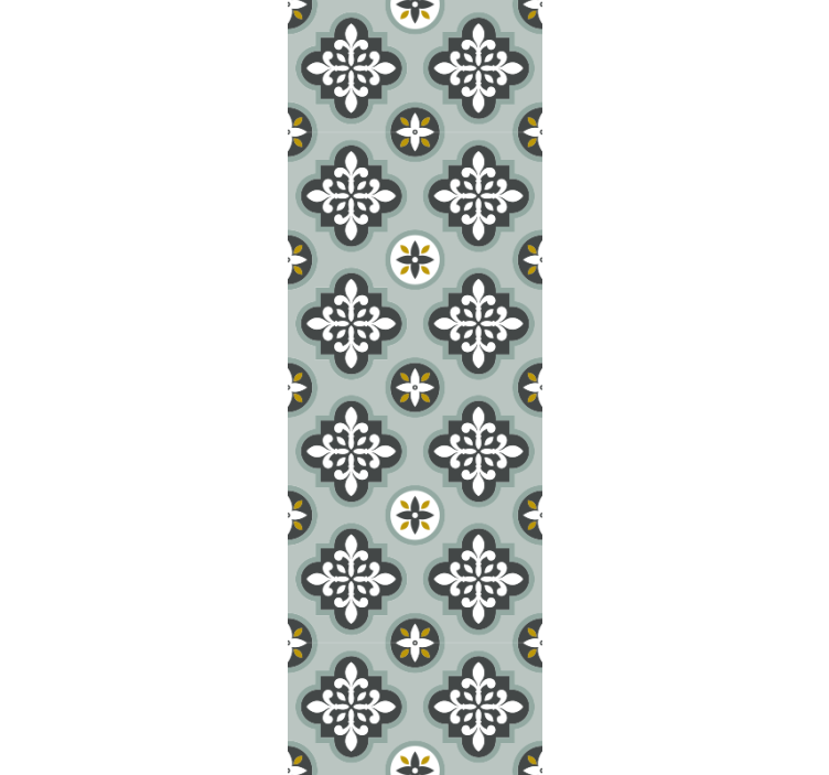 Ornate Bloom Pattern ornamental wallpaper - TenStickers