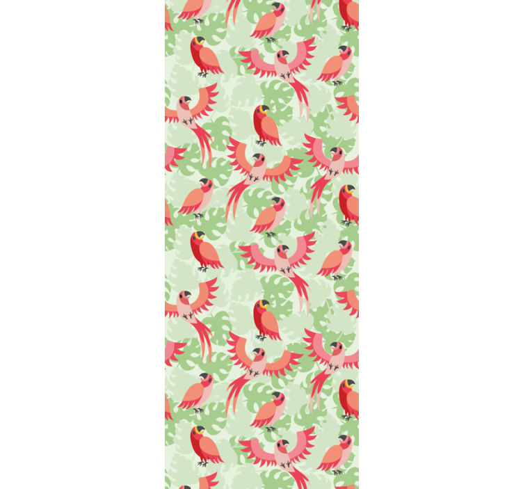 Parrot Pattern birds wallpaper - TenStickers
