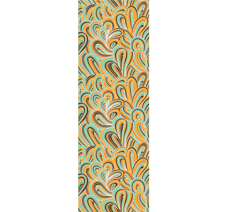 Swirling Motif wallpaper abstract - TenStickers