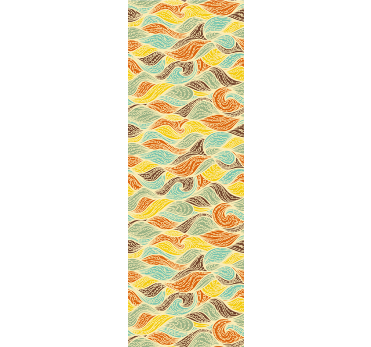 Swirling Motifs wallpaper abstract - TenStickers