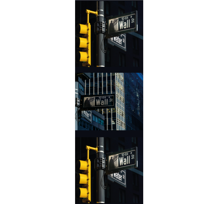 Wall Street sign pattern New York wallpaper - TenStickers