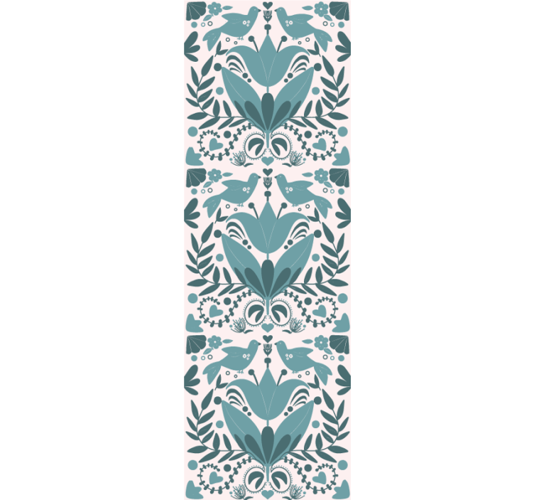 Floral ornament wallpaper floral symmetry designs - TenStickers