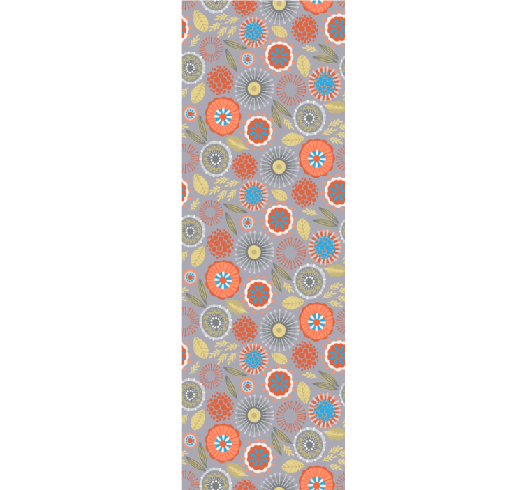 Floral Burst flower wallpaper - TenStickers