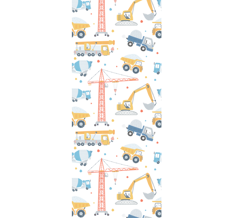 Construction Motifs kids wallpaper - TenStickers