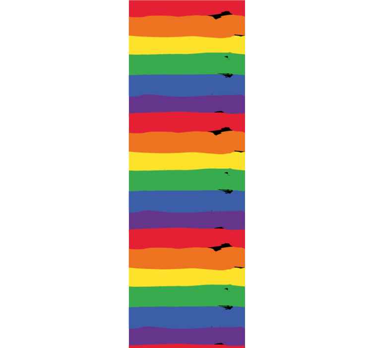 Striped wallpaper rainbow striped design - TenStickers