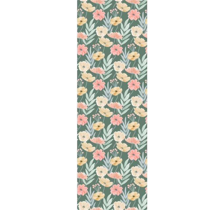 Floral Blossom Print flower wallpaper - TenStickers