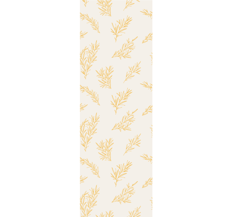 Botanical Foliage Pattern flower wallpaper - TenStickers