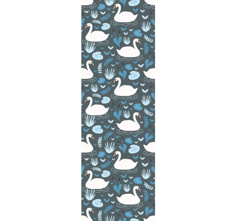 Swan Lake Motif birds wallpaper - TenStickers