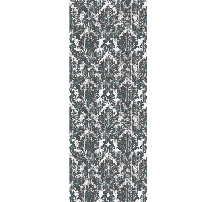 Distressed Damask tile effect wallpaper - TenStickers
