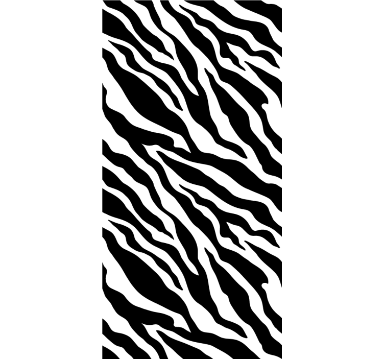 Zebra wallpaper in zebra stripe design - TenStickers