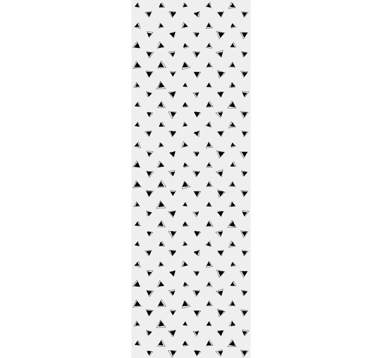 Black and white motif geometric wallpaper - TenStickers
