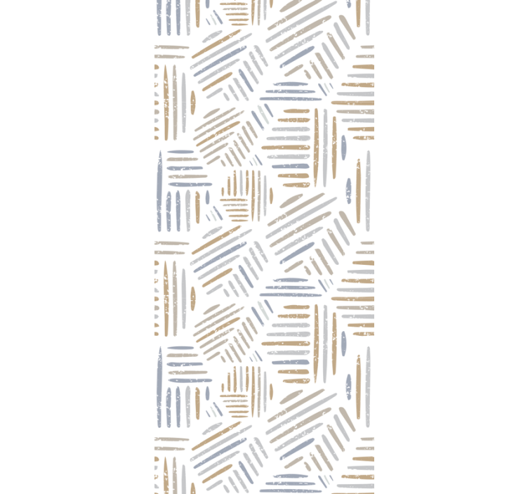 Abstract Linear Pattern geometric wallpaper - TenStickers