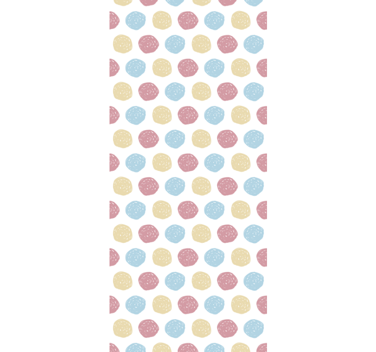 Polka dot wallpaper in charming polka dotted design - TenStickers