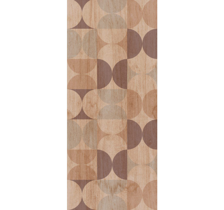 Geometric Circle Motif polka dot wallpaper - TenStickers