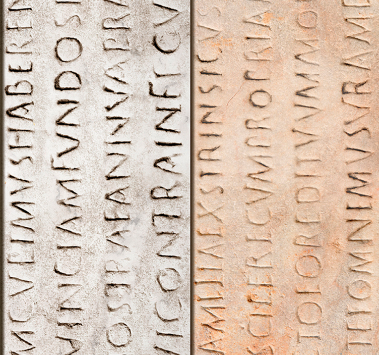 Textured Letter Relief letters wallpaper - TenStickers