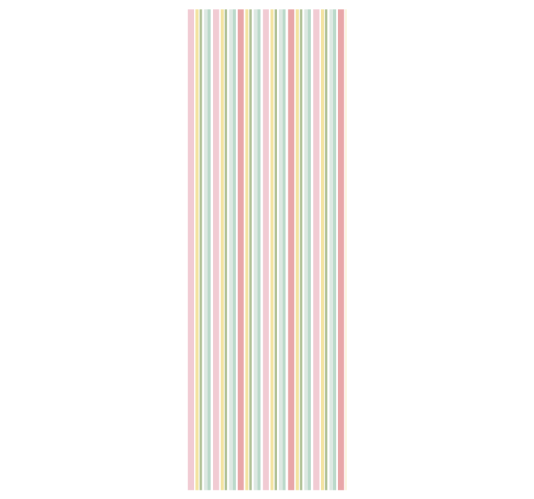 Pastel Stripe Harmony horizontal wallpaper - TenStickers