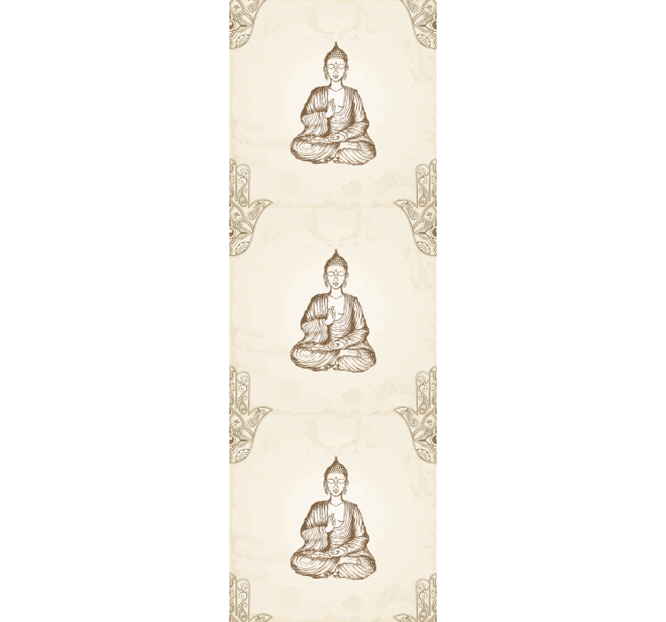 Buddha Motif art wallpaper - TenStickers