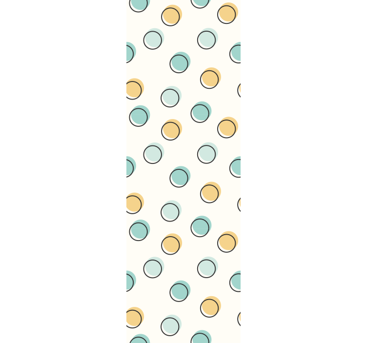 Circular Motif polka dot wallpaper - TenStickers
