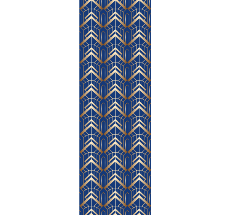 Angular Arrowhead geometric wallpaper - TenStickers