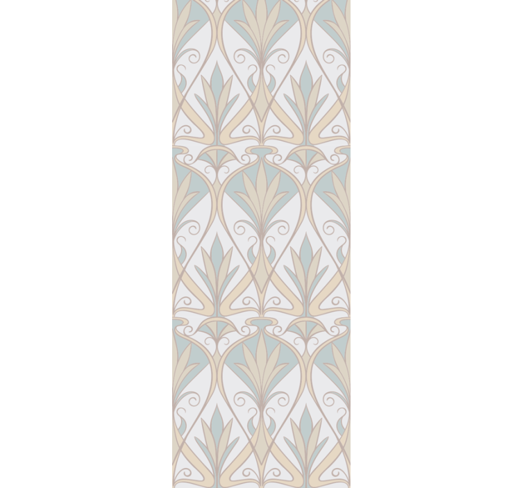 Art Deco Revival tile effect wallpaper - TenStickers