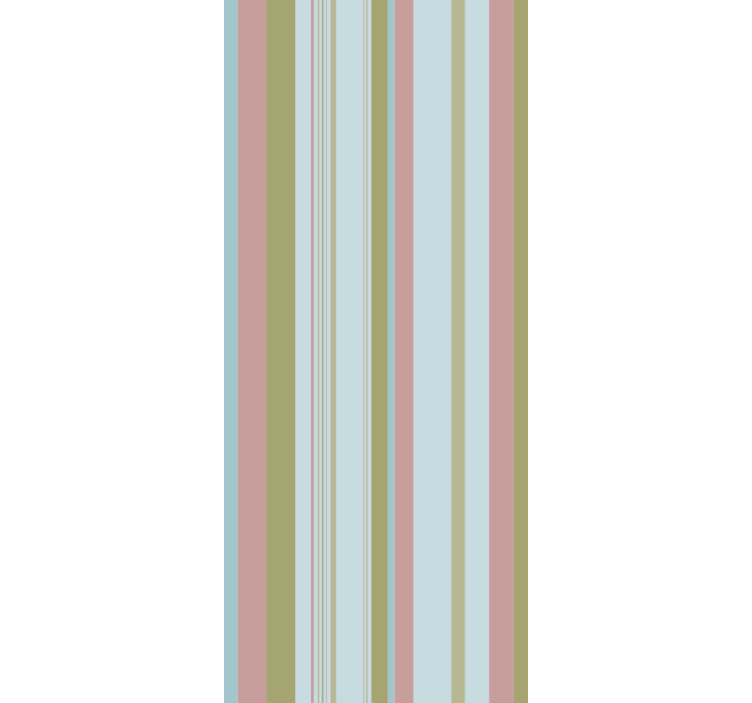 Striped Pastel Pattern horizontal wallpaper - TenStickers