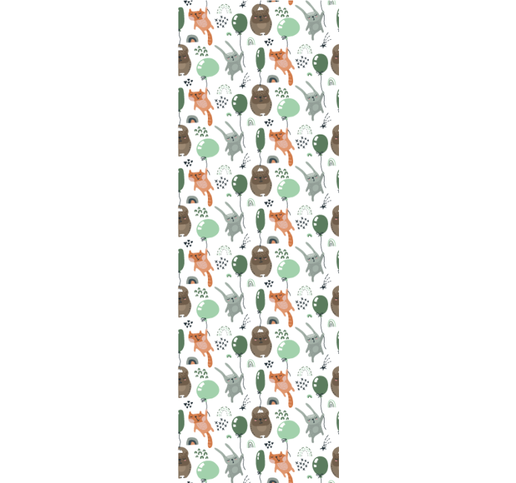 Animal wallpaper with forest animal designs - TenStickers