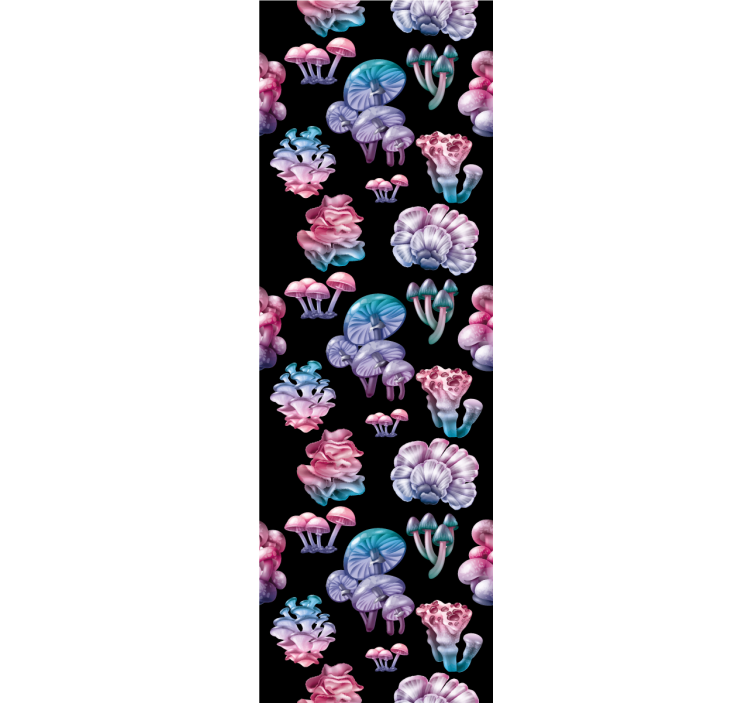 Floral Mushroom Fantasy art wallpaper - TenStickers