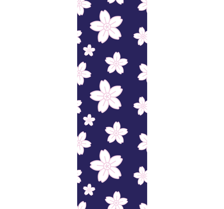 Daisy blossom pattern flower wallpaper - TenStickers