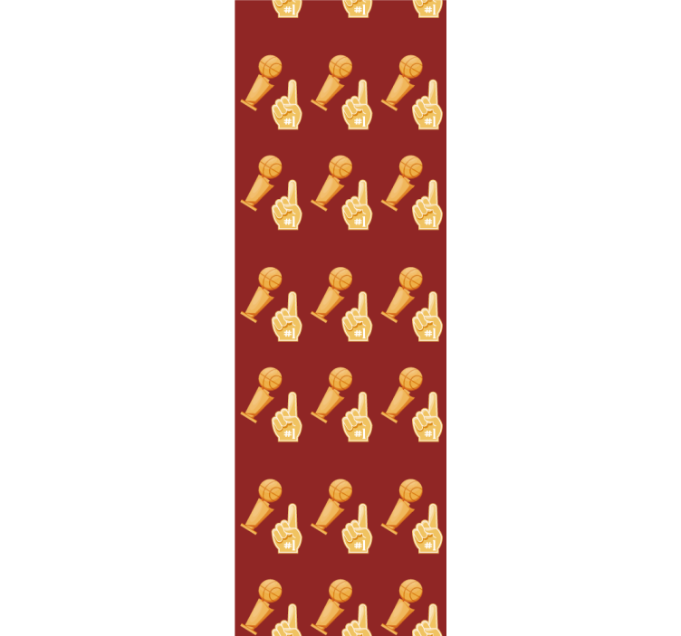 Basketball sport game pattern wallpaper - TenStickers