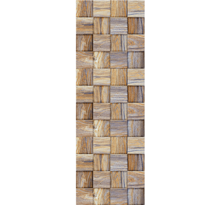Braided Timber wood effect wallpaper - TenStickers