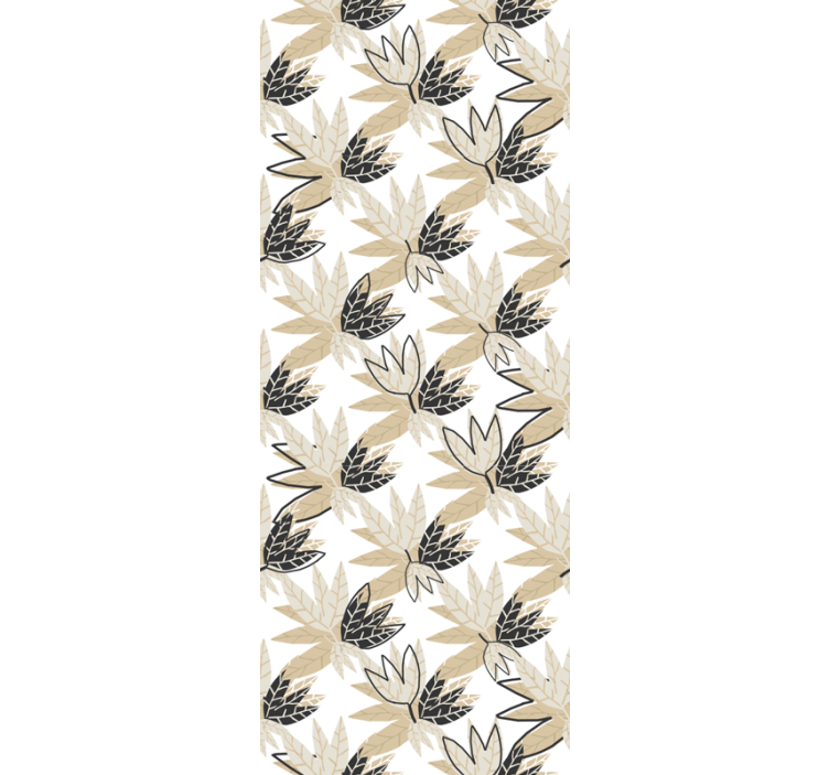 Leafy Botanical Design leaf wallpaper - TenStickers