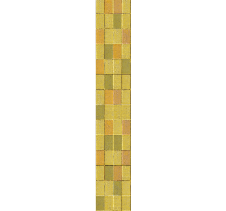 Warm yellow shades tile effect wallpaper - TenStickers